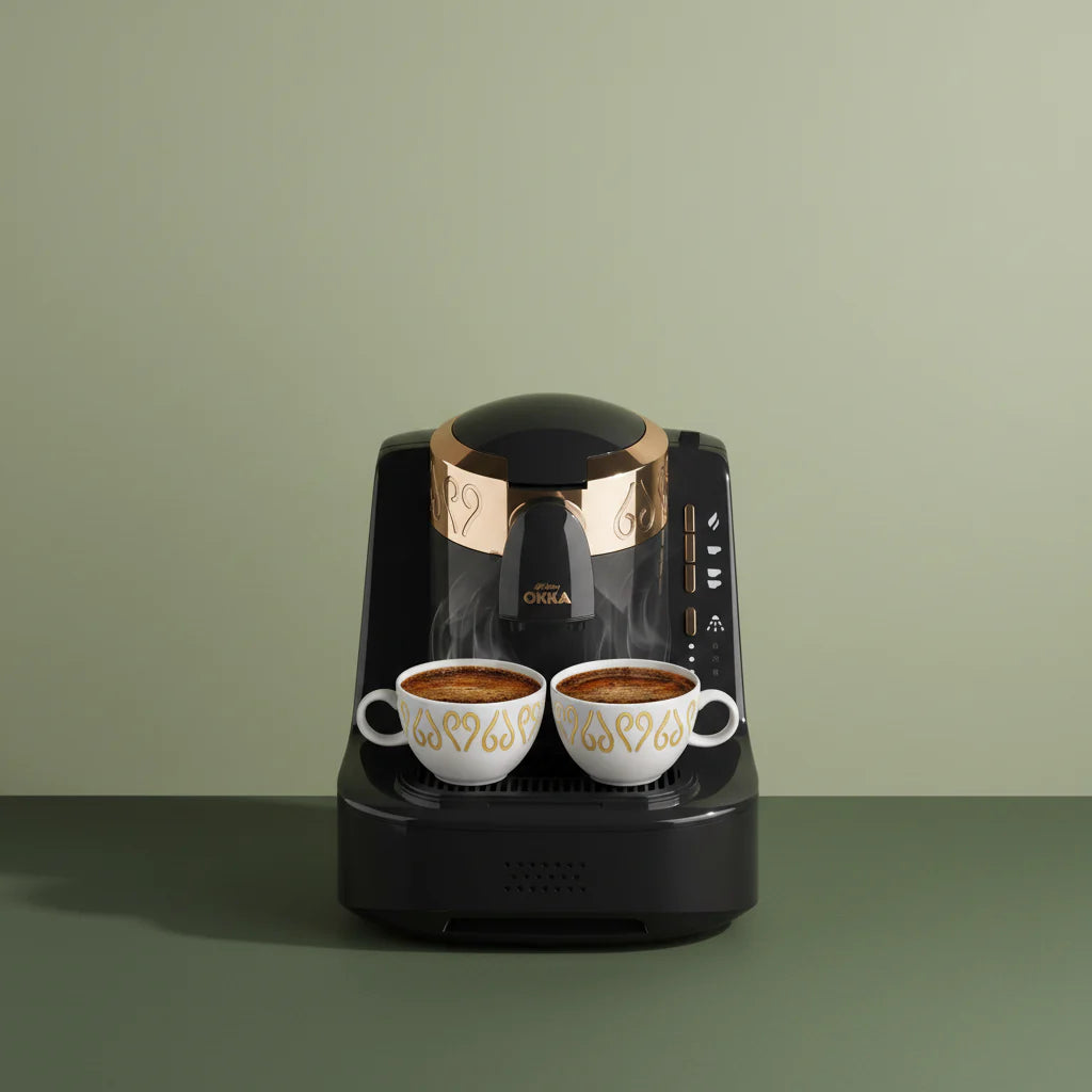Arzum OKKA Automatic Turkish Coffee Machine - Black & Gold