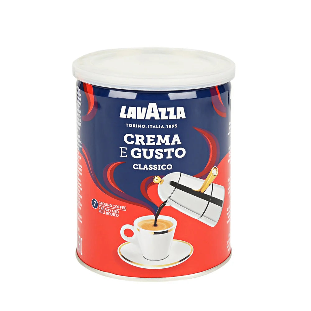 Lavazza Crema e Gusto Classico Ground Coffee, 250g Tin