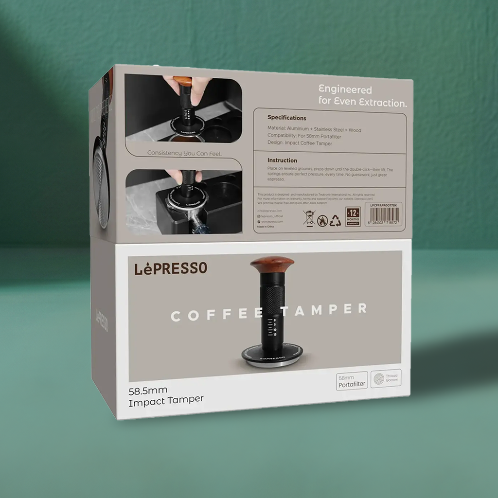 LePresso 58.5mm Impact Tamper - Black