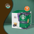 Starbucks Dolce Gusto Capsules by NESCAFÉ, Espresso Roast – Box of 12 Pods/12 Servings