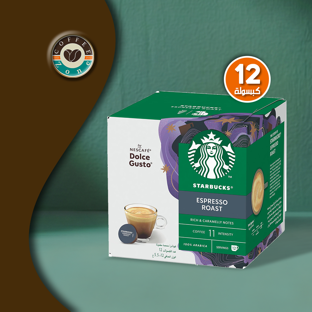 Starbucks Dolce Gusto Capsules by NESCAFÉ, Espresso Roast – Box of 12 Pods/12 Servings