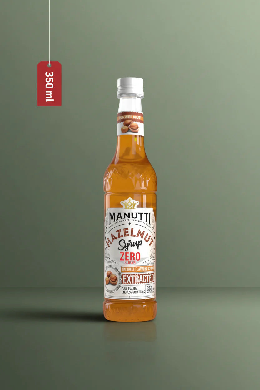 Manutti Hazelnut Syrup Zero Sugar 350ml