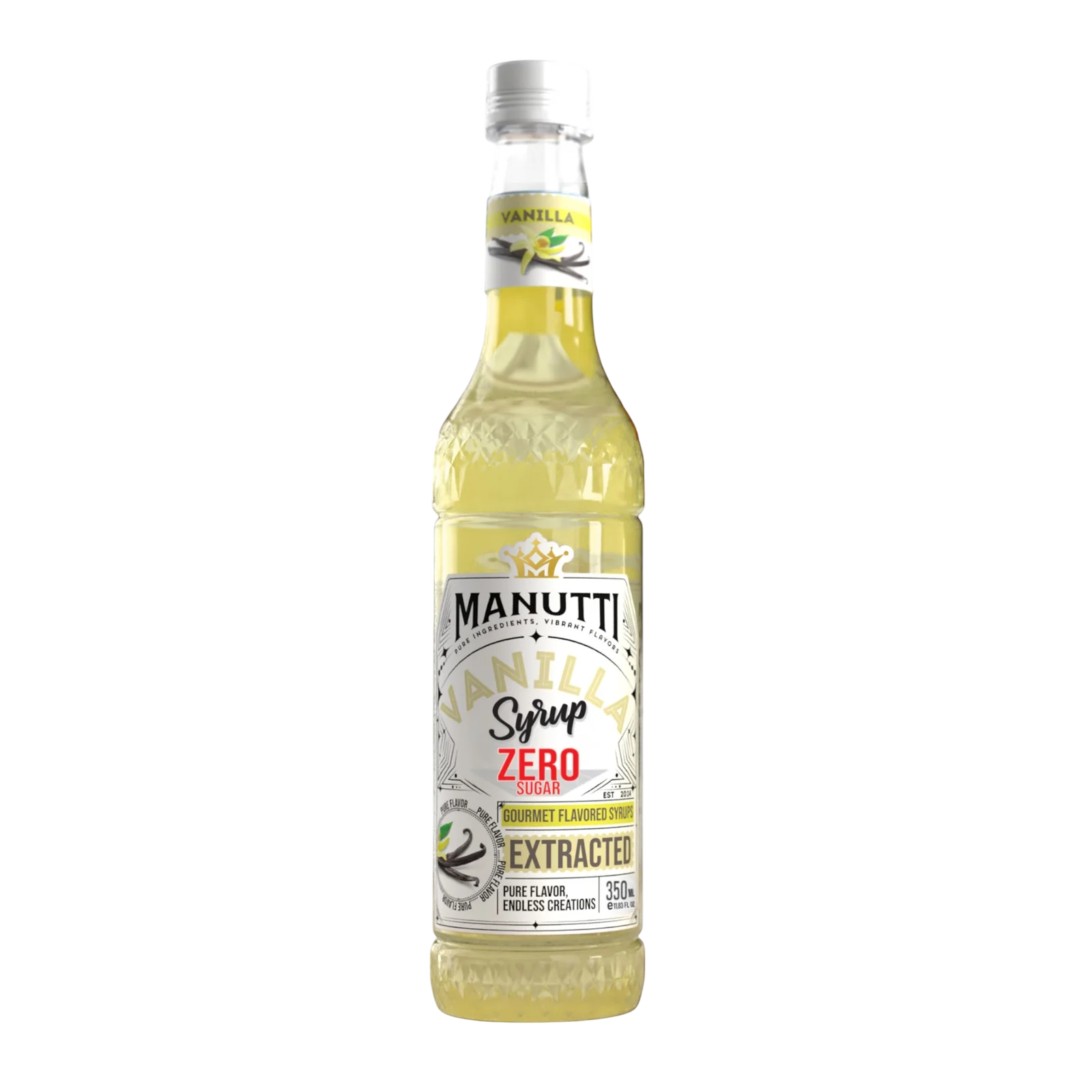 Manutti Vanilla Syrup Zero Sugar 350ml