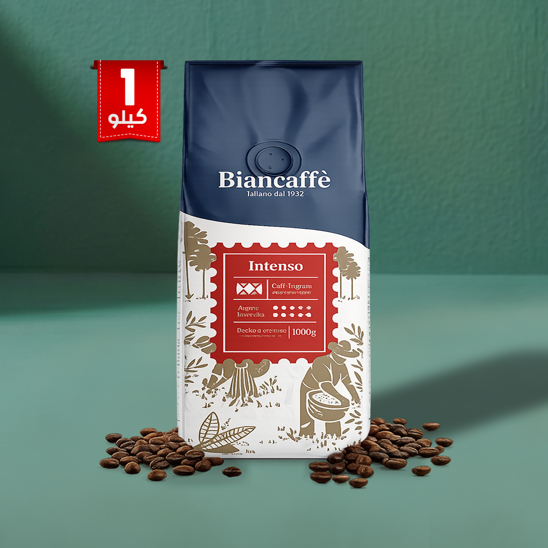 Biancaffè Intenso – Whole Bean Espresso Coffee (30% Arabica / 70% Robusta) – 1kg