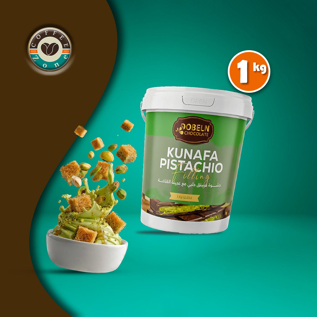 Dobeln Chocolate Dubai Pistachio High Quality Kunafa Filling (1 Kg, Halab Pistachio Kunafa)