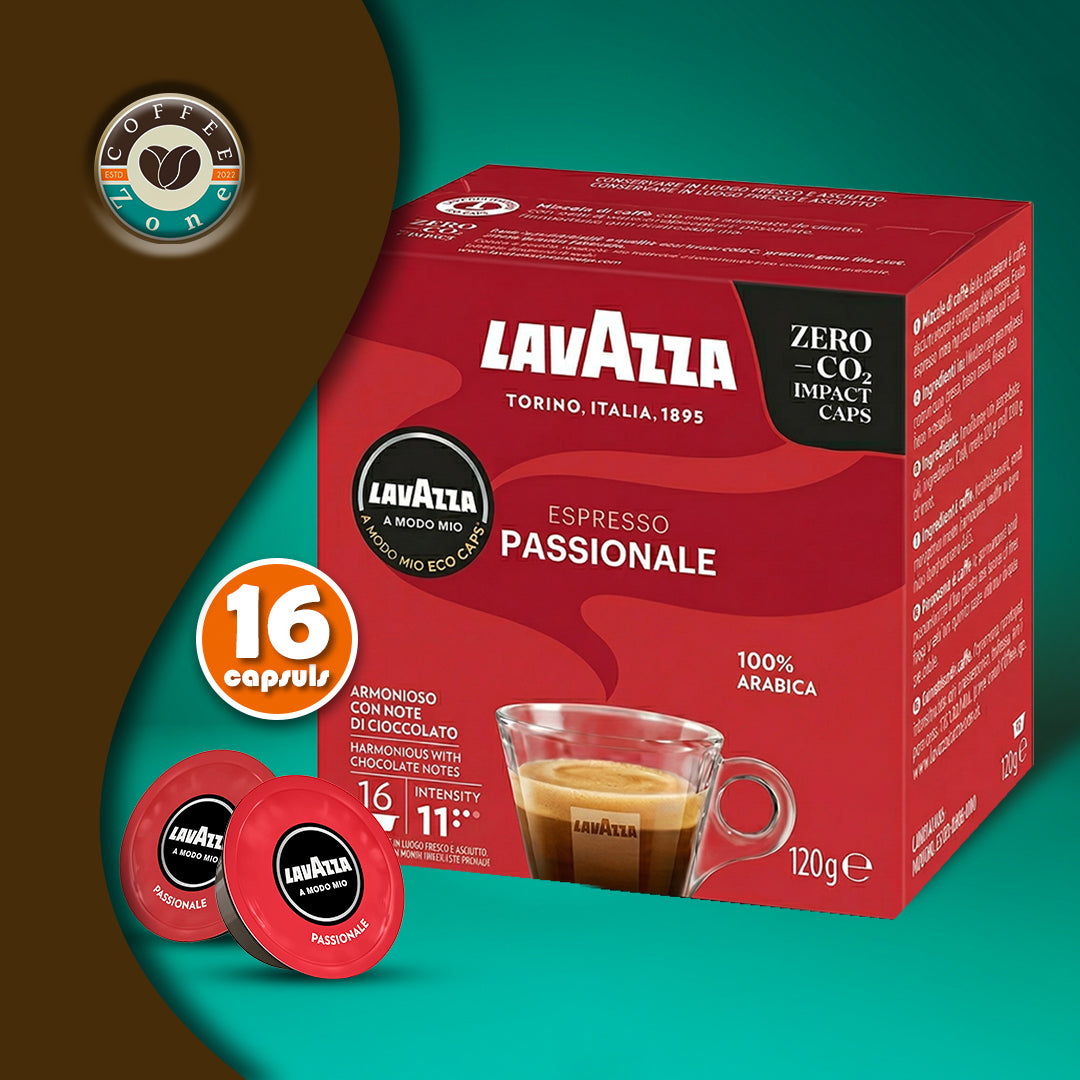 Lavazza A Modo Mio Passionale Capsules - 16 Capsules