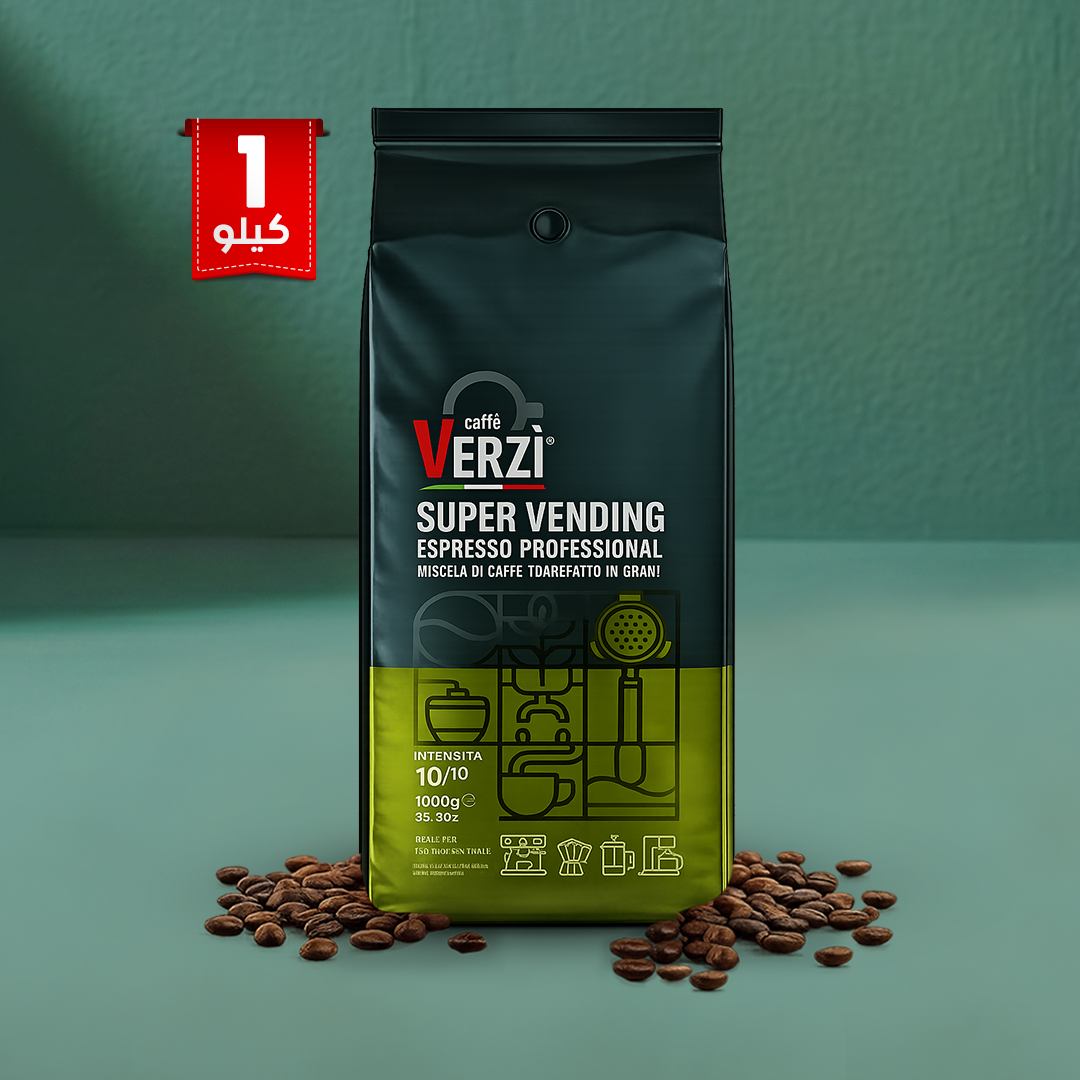 Caffè Verzì Caffe Super Vending Espresso Whole Coffee Beans 1 kg