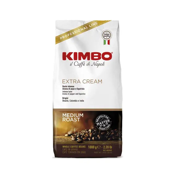 KIMBO Extra Cream Whole Beans Coffee 1Kg