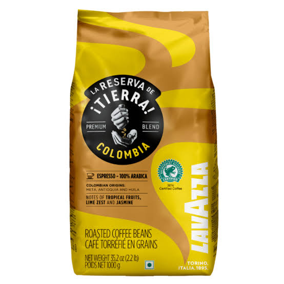 Lavazza La Reserva de ¡Tierra! Colombia Whole Beans Coffee 1 Kg