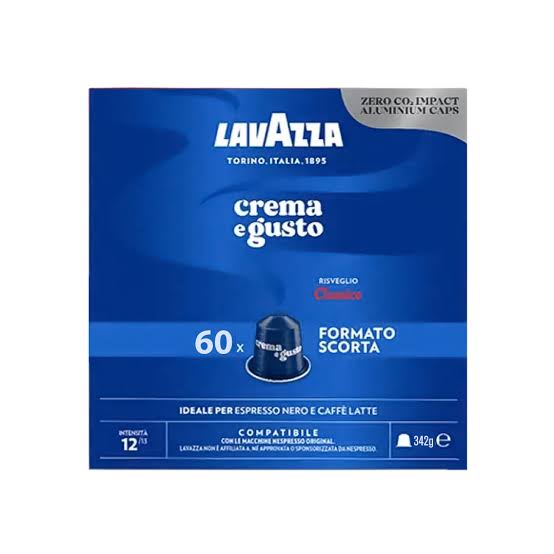 Lavazza - Crema e Gusto Classico Compatible with Nespresso - Pack 60 capsules